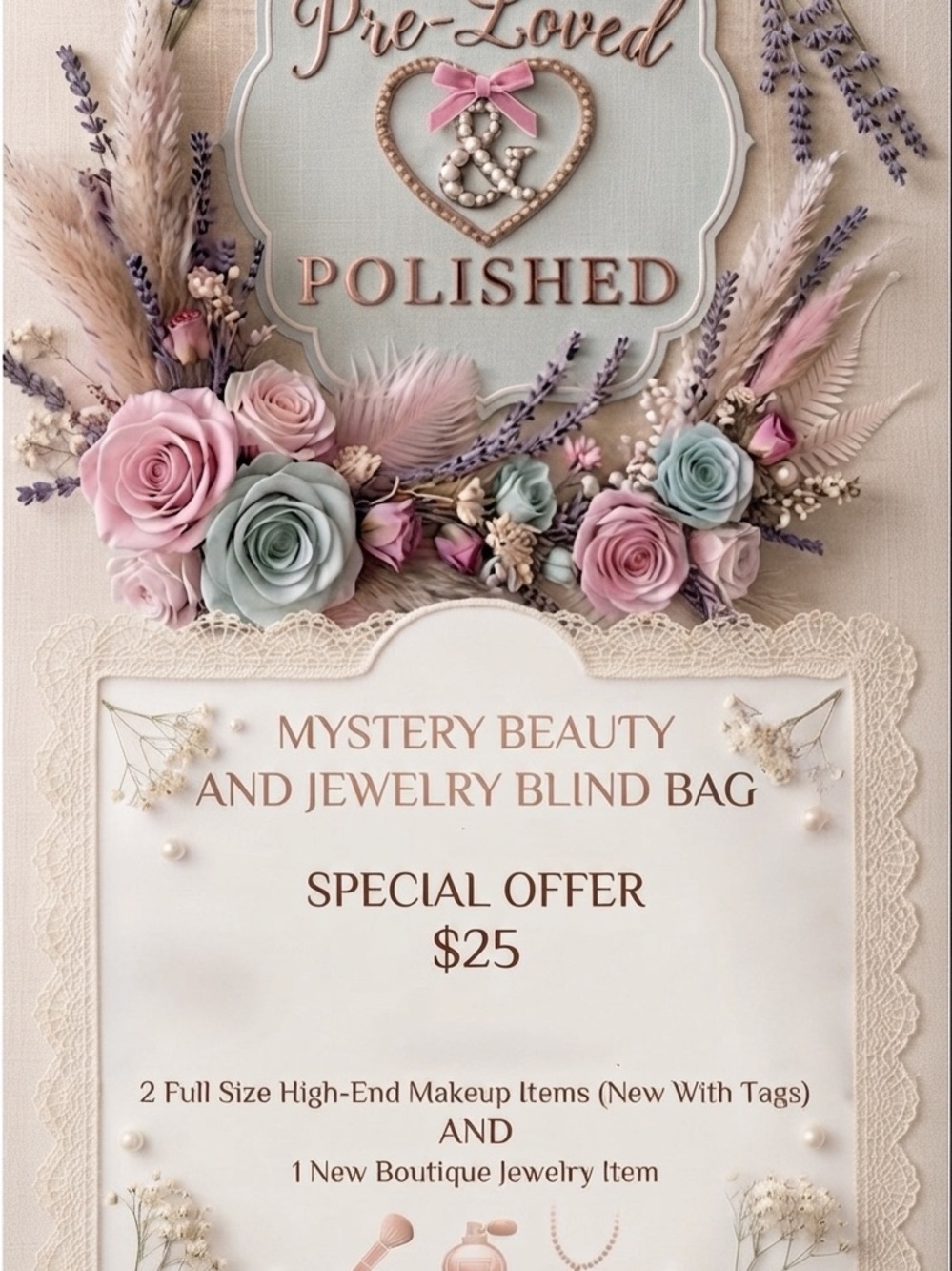 Beauty and jewelry mystery blind bag